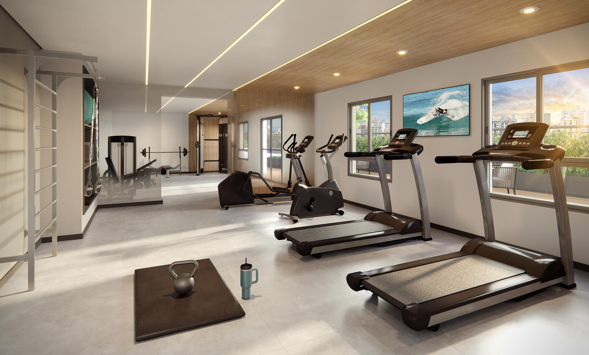 PERSPECTIVA ILUSTRADA DO FITNESS