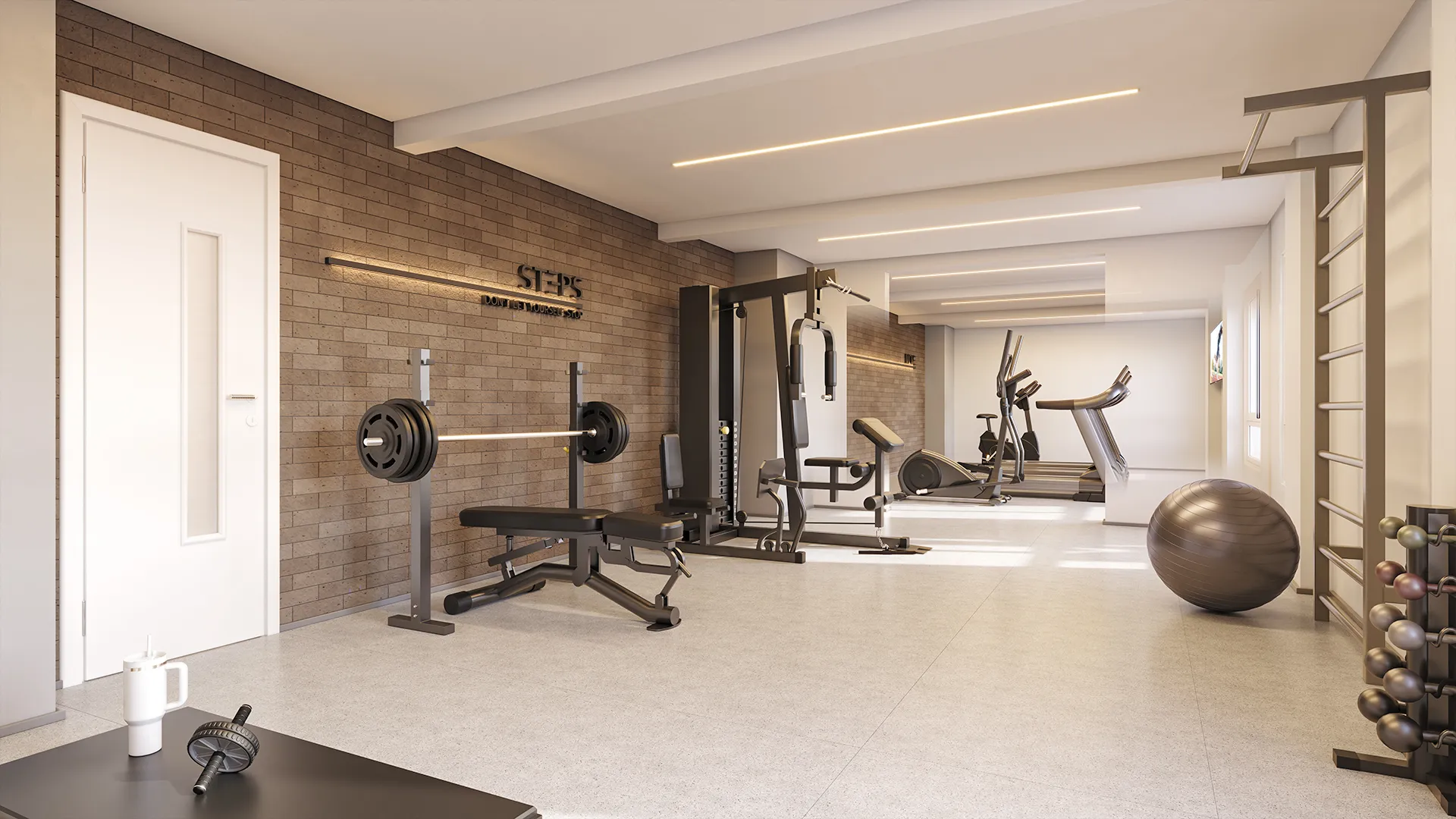 PERSPECTIVA ILUSTRADA DO FITNESS